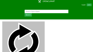 openclipart圖庫：Looping arrows (black)