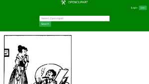 openclipart圖庫：Wife Talks to Husband
