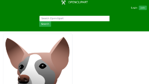 openclipart圖庫：Dog Portrait縮圖