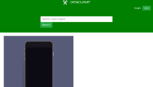 openclipart圖庫：Black New iPhone 6-資源代表圖