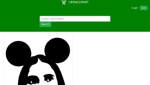 openclipart圖庫：Yoani Sanchez Mickey Mouse縮圖