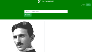 openclipart圖庫：Nikola Tesla 1-資源代表圖