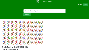 openclipart圖庫：Scissors Pattern No Background-資源代表圖