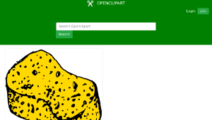 openclipart圖庫：Schwamm col (sponge)縮圖