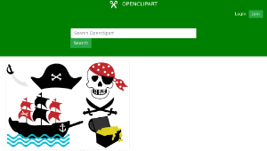 openclipart圖庫：Pirate Paraphernalia縮圖