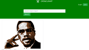 openclipart圖庫：Malcolm X-資源代表圖