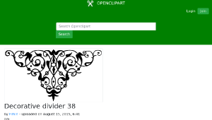 openclipart圖庫：Decorative divider 38縮圖