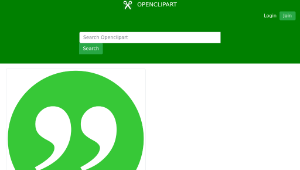openclipart圖庫：closed quotations