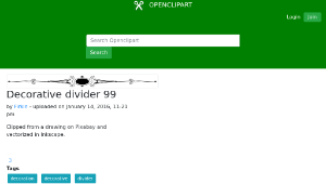 openclipart圖庫：Decorative divider 99-資源代表圖