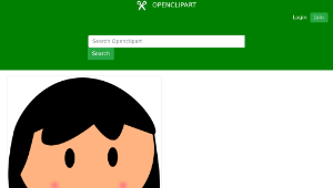 openclipart圖庫：Girl