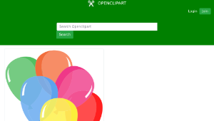 openclipart圖庫：Colorful Balloons縮圖