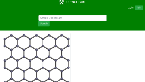 openclipart圖庫：Graphene sheet