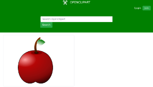 openclipart圖庫：glossy apple縮圖