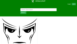 openclipart圖庫：Alien Face