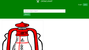 openclipart圖庫：Hurricane Lamp縮圖