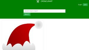 openclipart圖庫：Santa Cap縮圖
