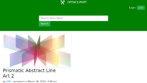 openclipart圖庫：Prismatic Abstract Line Art 2