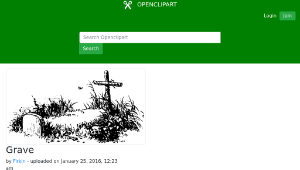 openclipart圖庫：Grave-資源代表圖