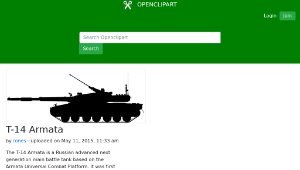 openclipart圖庫：T-14 Armata縮圖