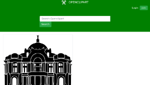 openclipart圖庫：Palacio de Bellas Artes Mexico縮圖