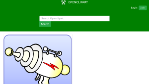 openclipart圖庫：minimalistic ray gun