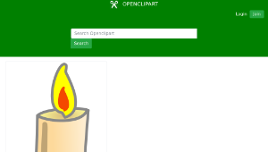 openclipart圖庫：Simple Candle