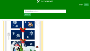 openclipart圖庫：December calendar page: Merry Xmas!