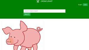 openclipart圖庫：Pig