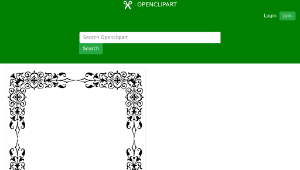 openclipart圖庫：Ornamental Divider Frame 5-資源代表圖