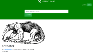 openclipart圖庫：anteater-資源代表圖
