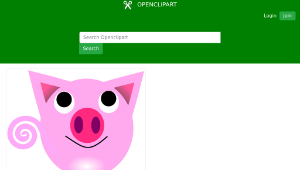 openclipart圖庫：Chinese zodiac pig縮圖