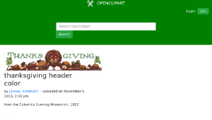 openclipart圖庫：thanksgiving header color縮圖