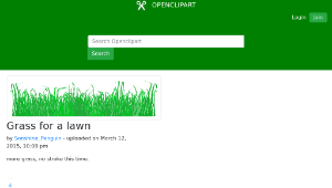 openclipart圖庫：Grass for a lawn縮圖