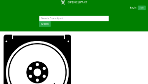 openclipart圖庫：Harddrive Front縮圖