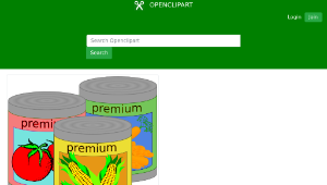 openclipart圖庫：food cans縮圖
