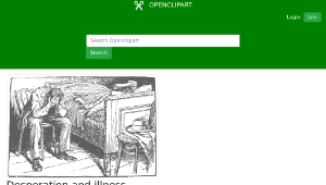 openclipart圖庫：Desperation and illness縮圖