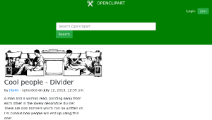openclipart圖庫：Cool people - Divider縮圖