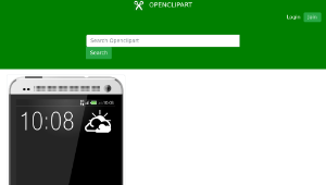 openclipart圖庫：New hTC one silver-資源代表圖