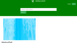 openclipart圖庫：Waterfall-資源代表圖