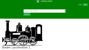 openclipart圖庫：Steam Locomotive 1-資源代表圖