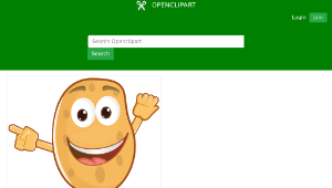 openclipart圖庫：Anthropomorphic Potato