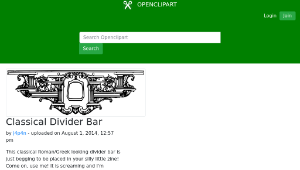 openclipart圖庫：Classical Divider Bar