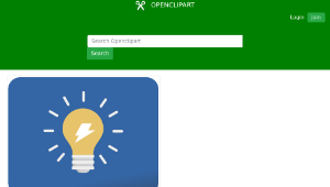 openclipart圖庫：Bulb flat icon 縮圖