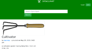 openclipart圖庫：Cultivator縮圖