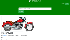 openclipart圖庫：Motorcycle縮圖