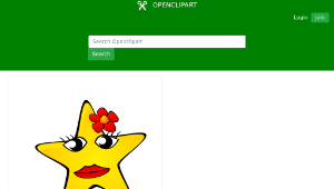 openclipart圖庫：Starry night: Star-資源代表圖