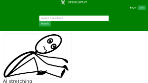 openclipart圖庫：Al stretching-資源代表圖