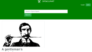 openclipart圖庫：A gentleman's mustache縮圖