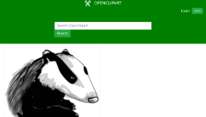 openclipart圖庫：Badger