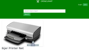 openclipart圖庫：Ikjer Printer Net-資源代表圖